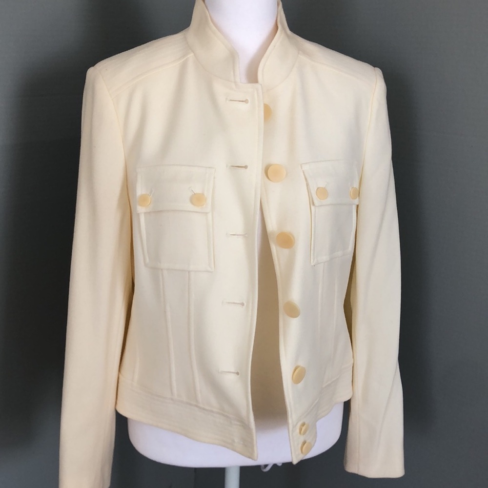 Talbots Ivory Wool Jacket - Picture 8 of 10